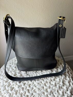 Vintage Black Whitney Coach Crossbody